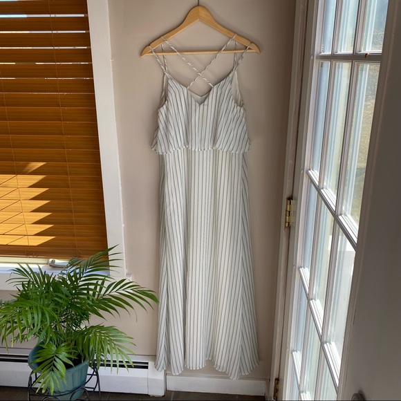 Ann Taylor Cross Strap Maxi Dress - Picture 4 of 10